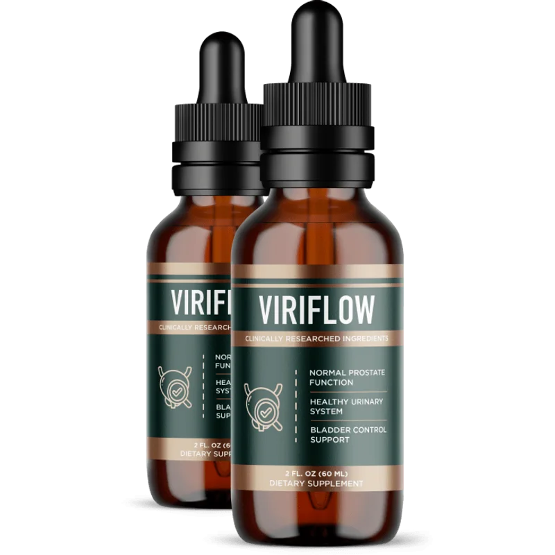 ViriFlow Natural Men's Wellness Formula — 2 Bottle / 60 Day Pack