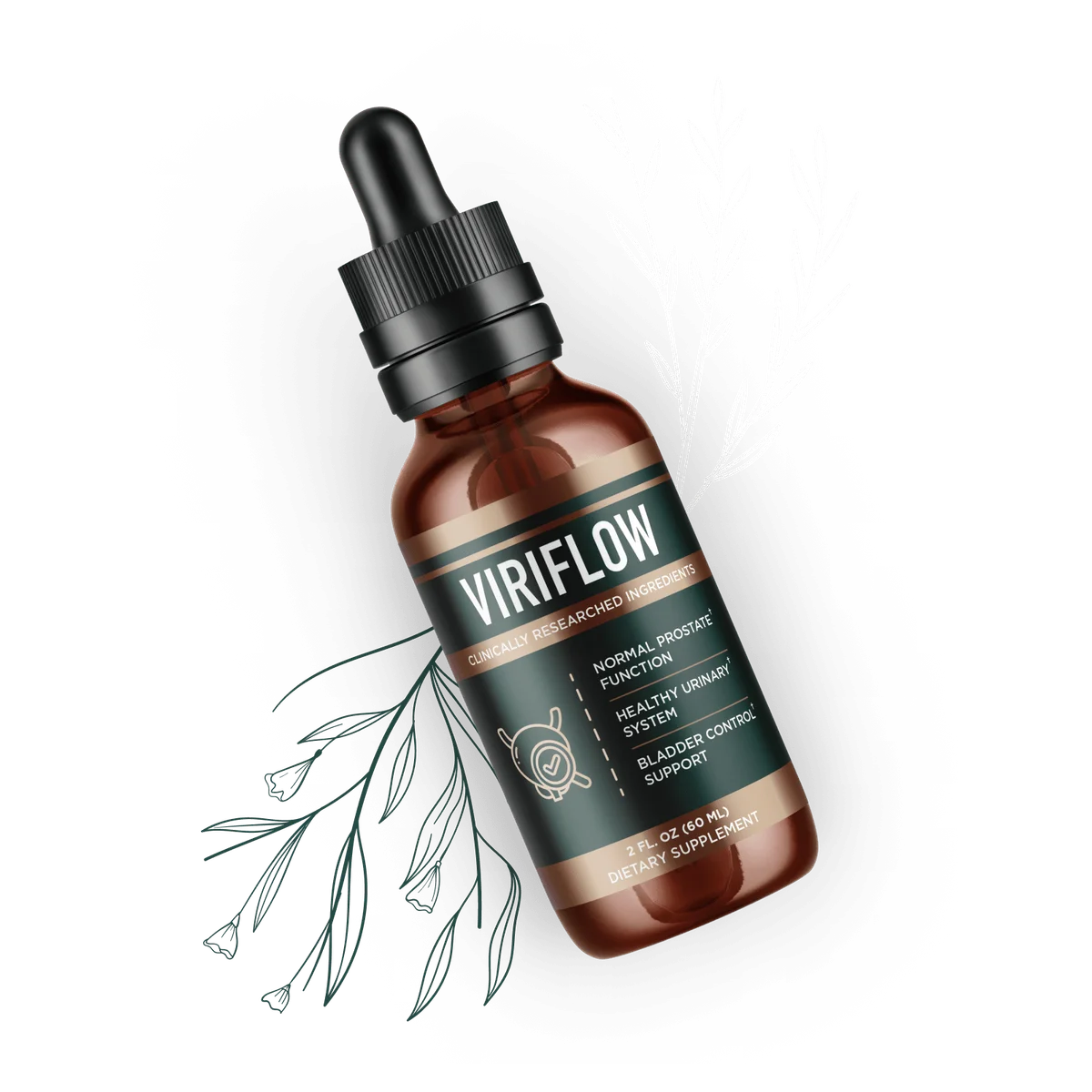 ViriFlow Natural Men's Wellness Formula — Front Label